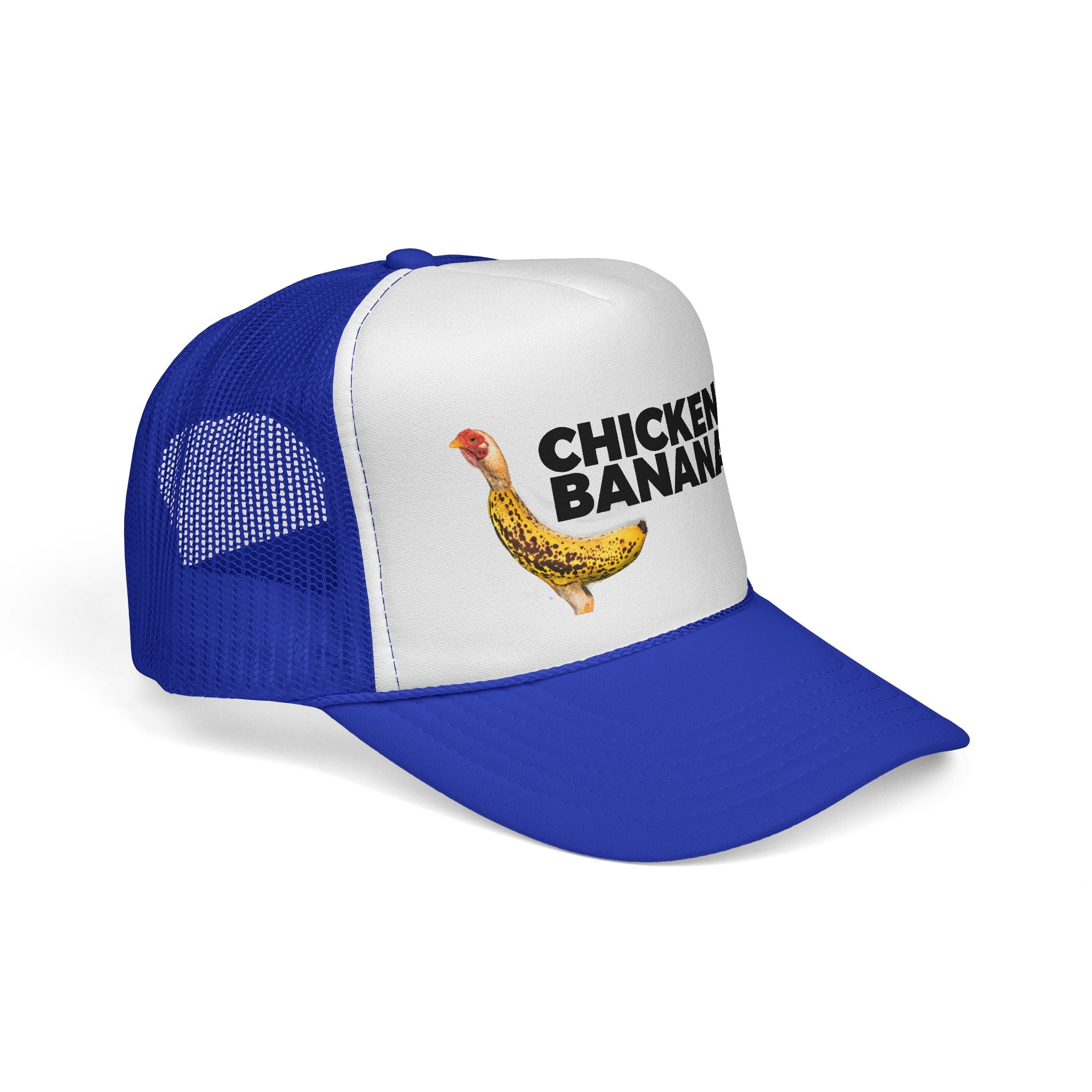 Chicken Banana Trucker Hat — Funny Novelty Farm Animal Cap