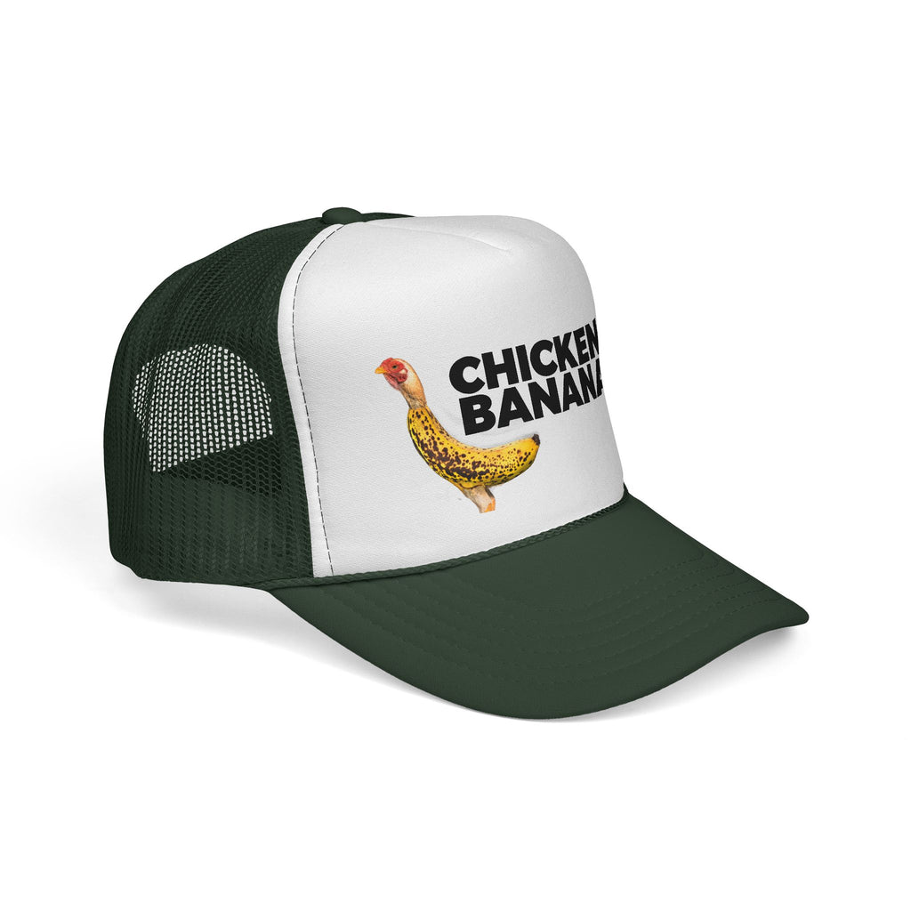 Chicken Banana Trucker Hat — Funny Novelty Farm Animal Cap