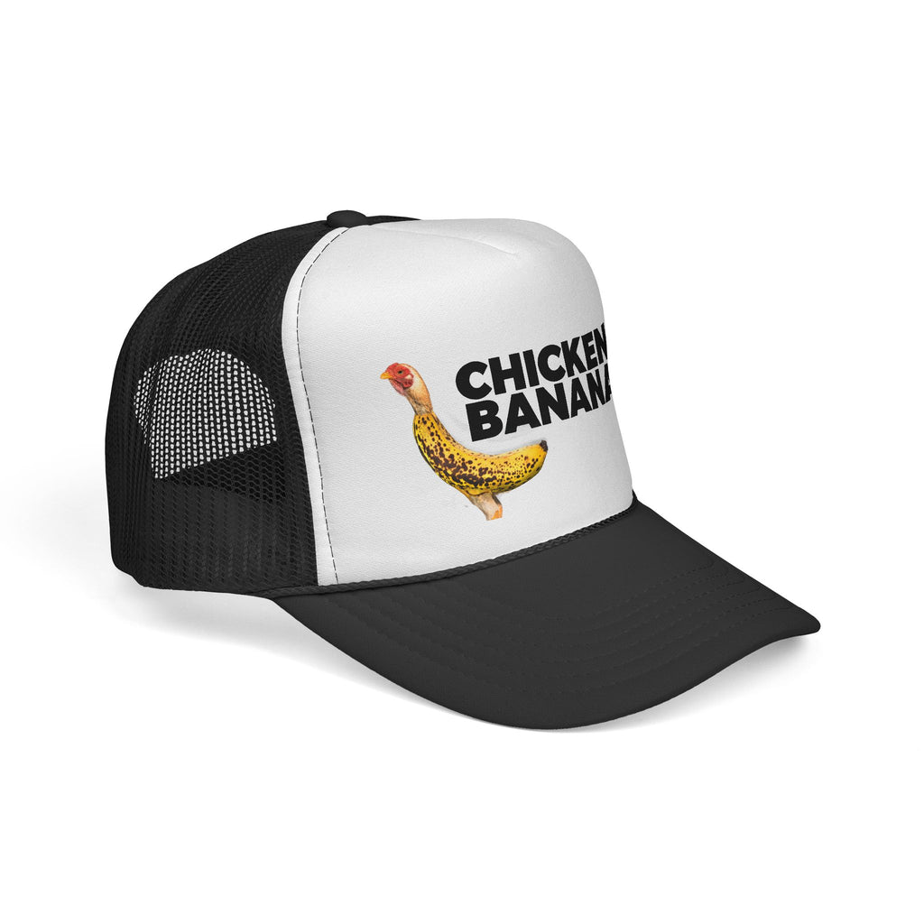 Chicken Banana Trucker Hat — Funny Novelty Farm Animal Cap